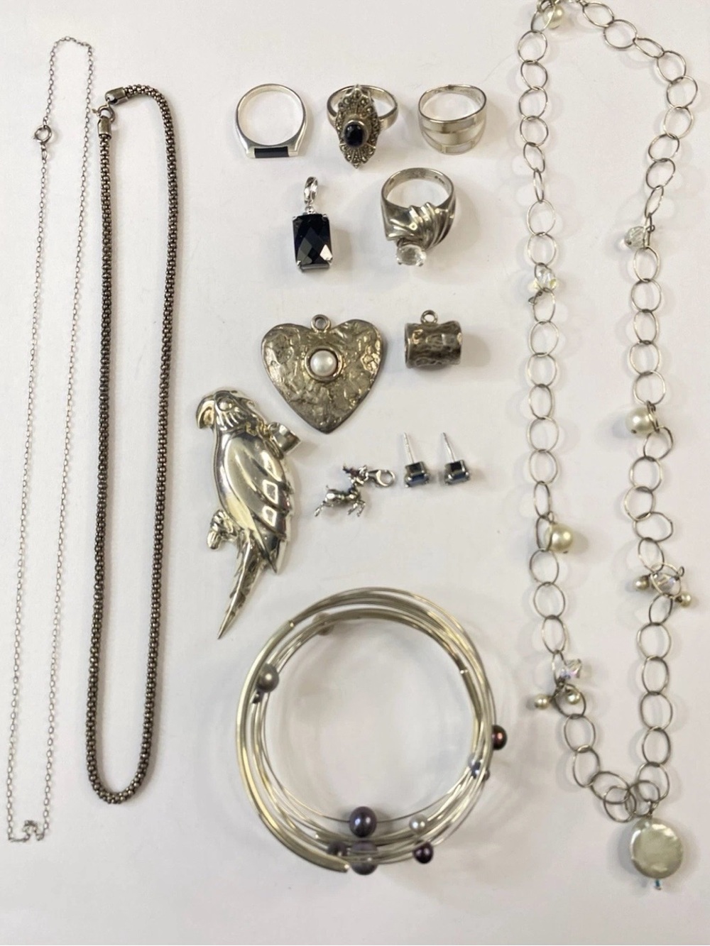 Sterling Silver Lot 87 Grams Resale Wearable 925 Jewelry